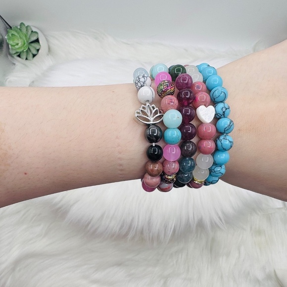 The Boho Wholesale Lot Beaded Bracelet Lot of 5 - Picture 4 of 5